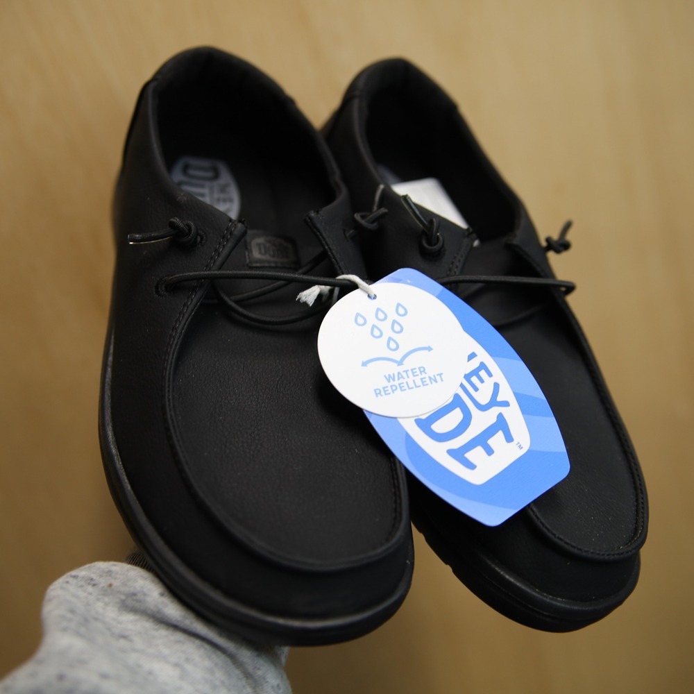 Hey Dude Wendy H2O Triple Black Water Repellent Slip On Shoes 44580-UWC Womens 6